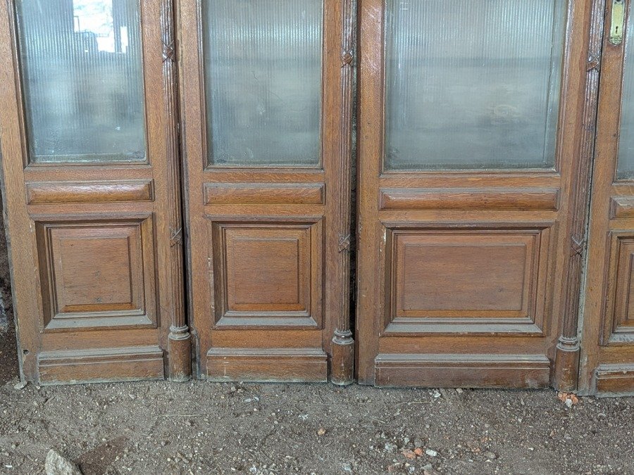 Puerta de madera antigua con seis paneles - imagen 12