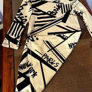 Vestido de Algodón con Estampado de Ciudades Talle M - imagen 4