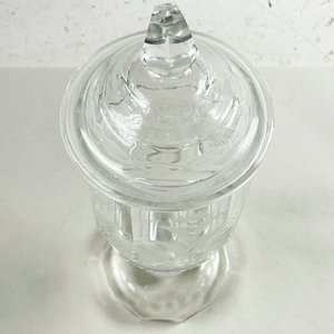 Centro de Mesa Hialino Tallado con Tapa - 28 cm - imagen 2