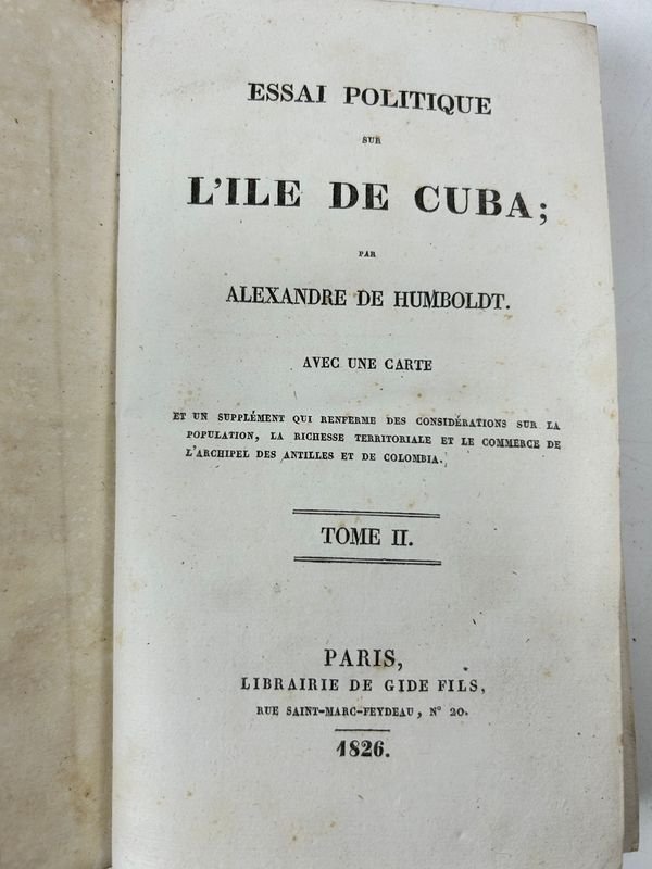 Cuatro tomos antiguos de Ensayo político sobre la isla de Cuba - imagen 3