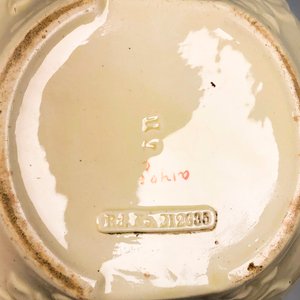 Jarra de Porcelana Beige con Diseño Floral - 30 cm - imagen 5