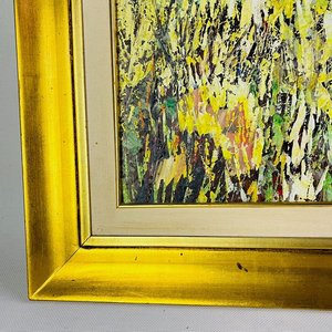 Cuadro al Óleo "Nace el Universo" Firmado O. Musetti con Marco Dorado - imagen 4