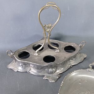 Cofre de Bronce con Interior de Madera y Pala para Migas Art Nouveau - imagen 5