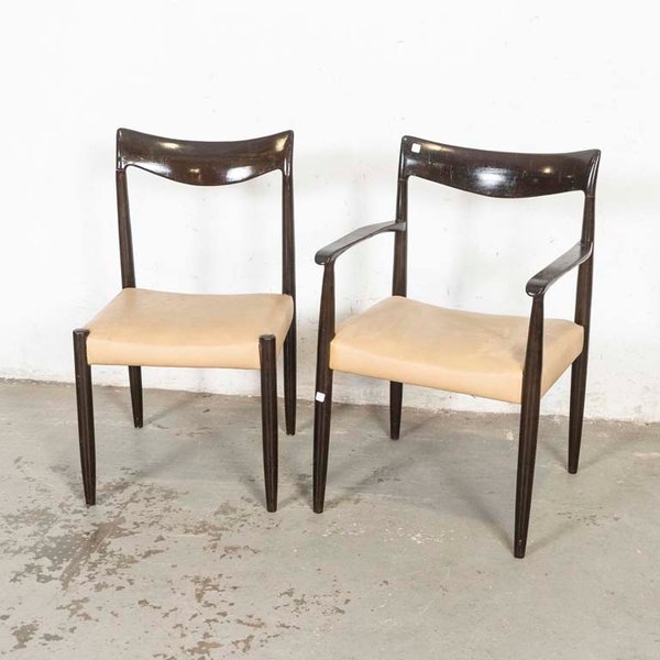 Juego de Sillón y Silla Estilo Danés para Restaurar