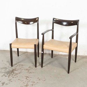 Lote siguiente: Juego de Sillón y Silla Estilo Danés para Restaurar