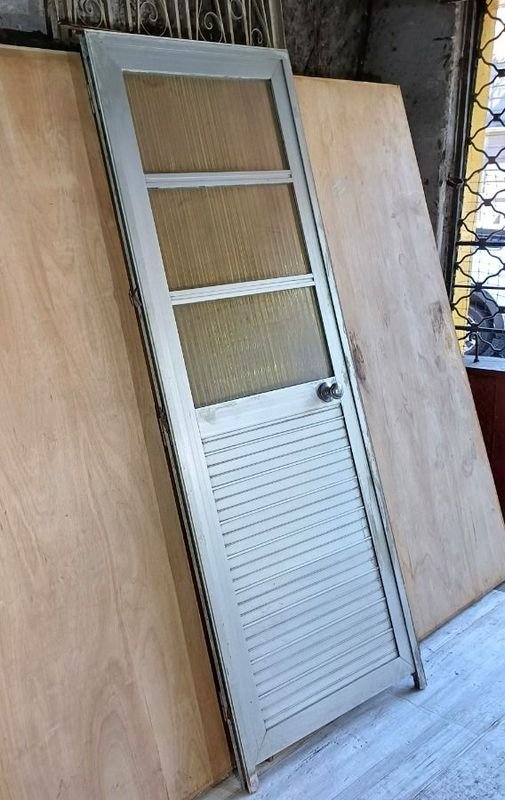 Puerta de aluminio y vidrio fantasía con marco - imagen 2