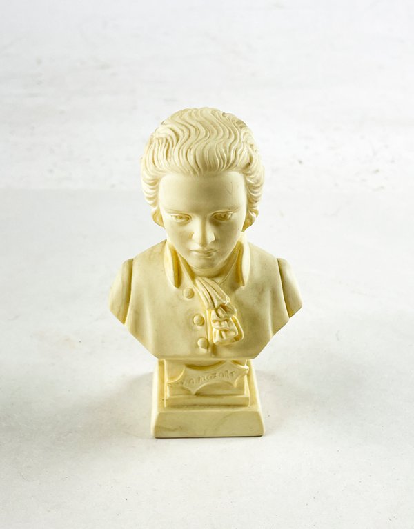 Busto de Mozart en Alabastro - 12 cm - imagen 1