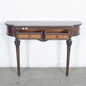 Consola Luis XVI Talla Madera con Dos Cajones y Patas Decoradas - imagen 3
