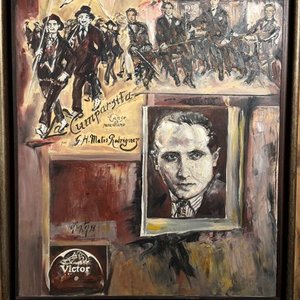 Óleo sobre tela "La Cumparsita" por Ana Baxter, 1998 - imagen 1