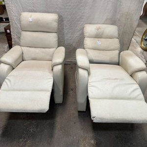 Par de Sillones Reclinables Blancos - imagen 2