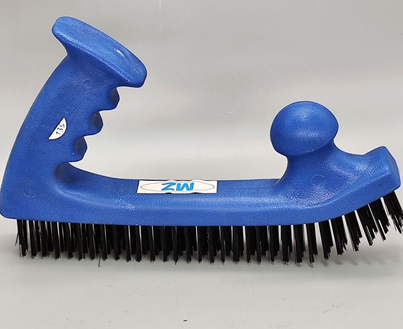 Cepillo de Alambre Tipo Carpintero Mango Azul Plástico 25 cm