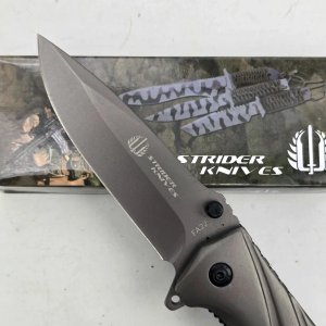 Navaja Plegable Strider Knives FA22 Gris Oscuro - imagen 2