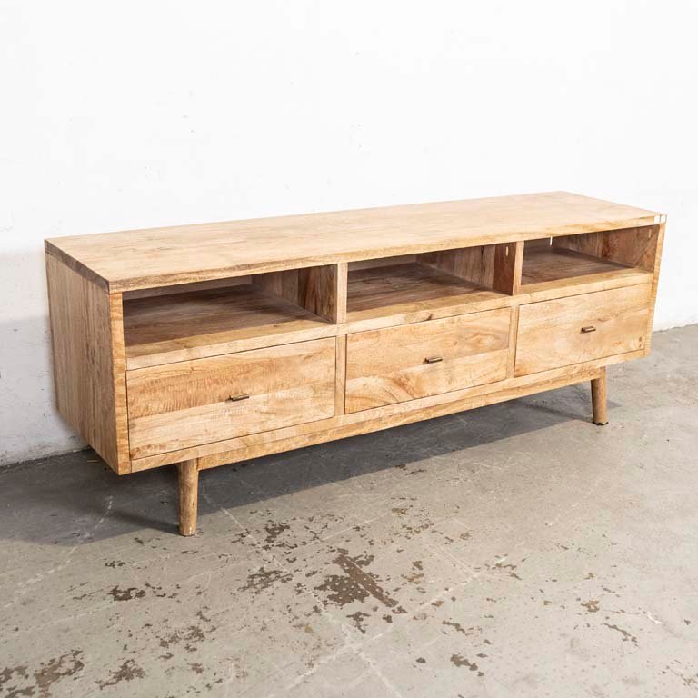 Lote siguiente: Rack de TV rústico para la decoración del hogar
