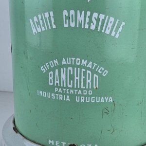 Sifón Automático Banchero Aceite Comestible Esmaltado Metaloza Industria Uruguaya - imagen 3