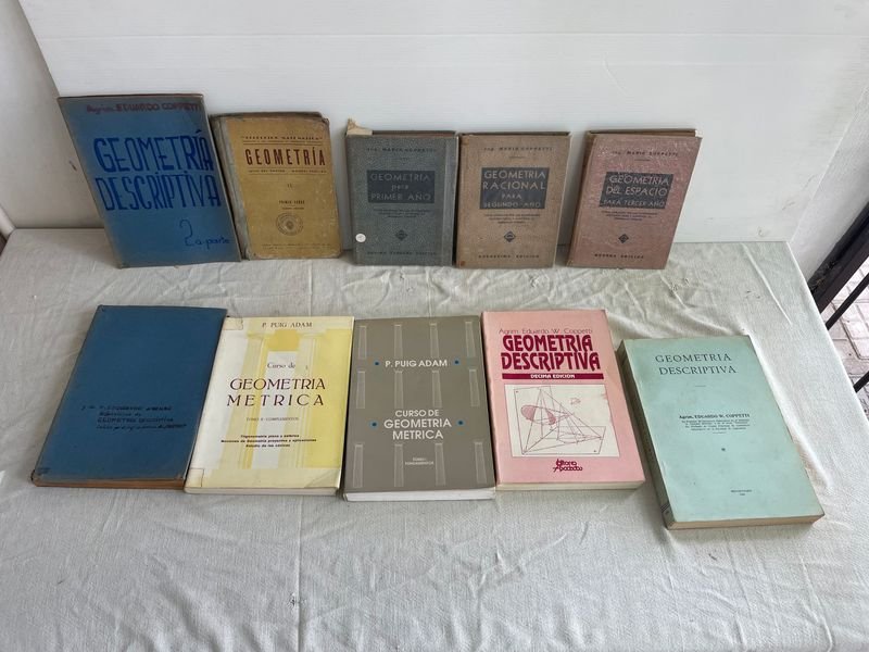 Lote de Libros de Geometría de Colección