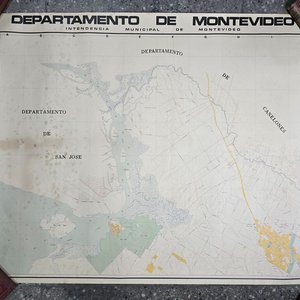 Lote siguiente: Mapa del Departamento de San José, Uruguay