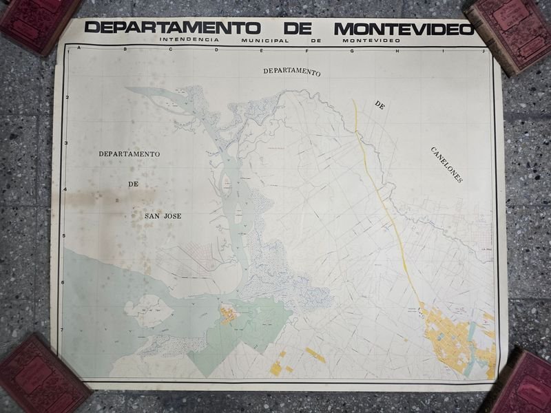 Mapa del Departamento de San José, Uruguay