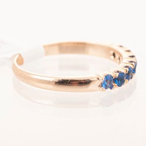 Medio Sin Fin de Oro 18k con Zafiros Azules - imagen 2