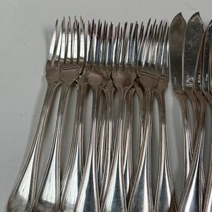 Gran Juego de Cubiertos Christofle de Metal Plateado - imagen 7