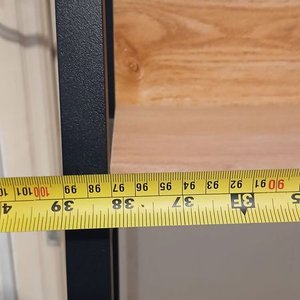 Escritorio Metálico con Estantes de Madera y Cajones - imagen 11
