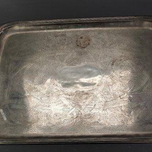 Bandeja Rectangular Christofle Art Nouveau en Plata - imagen 5
