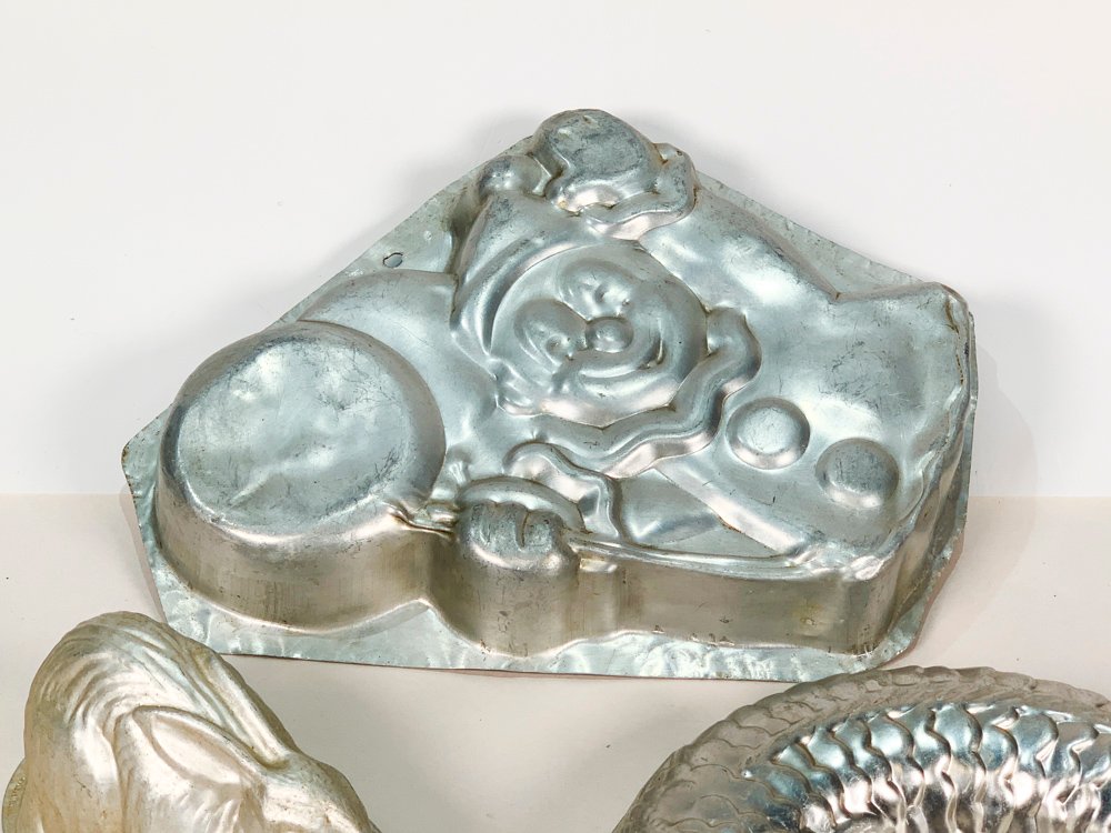 Colección de moldes de plata para tortas y huevos de Pascua - imagen 3