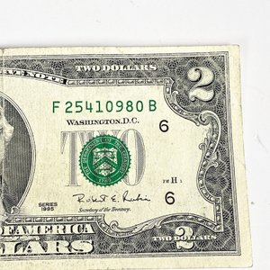 Seis Billetes de Dos Dólares Estadounidenses - imagen 5