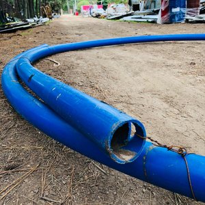 Rollo de Plastiducto Azul Flexible 3.30m Diámetro + 10cm Espesor - imagen 1
