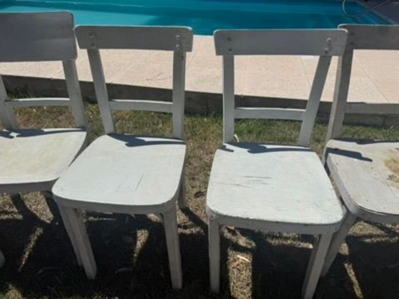 Sillas antiguas firmes para exteriores - imagen 2