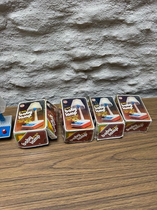 Lamparas de mesa a pila vintage nuevas - imagen 3