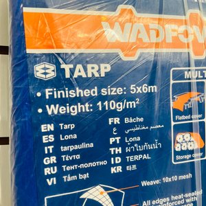 Lona Wadfow Azul 5x6m Resistente al Agua - imagen 2