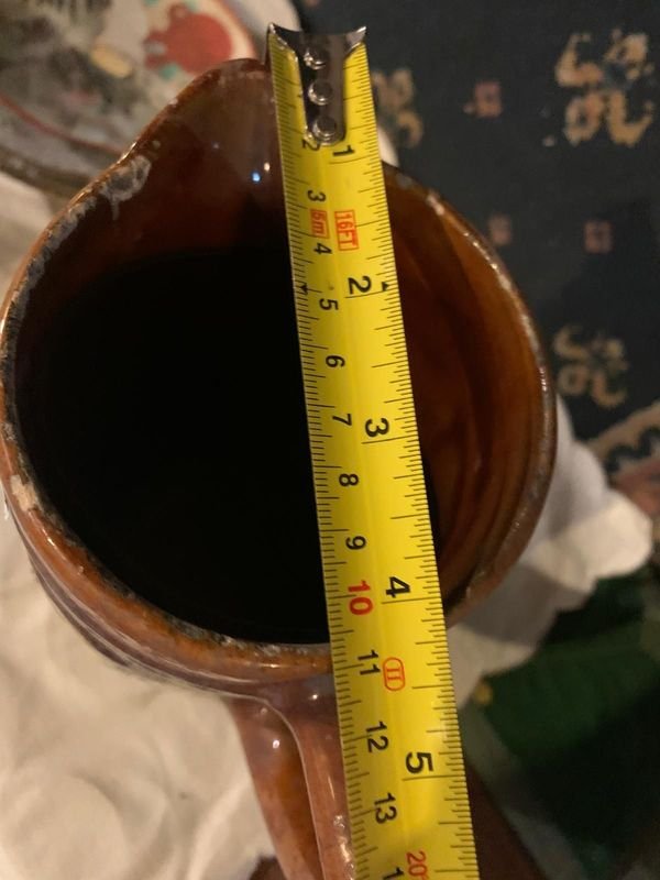 Jarra cervecera o chopp de cerámica esmaltada decorativa - imagen 4
