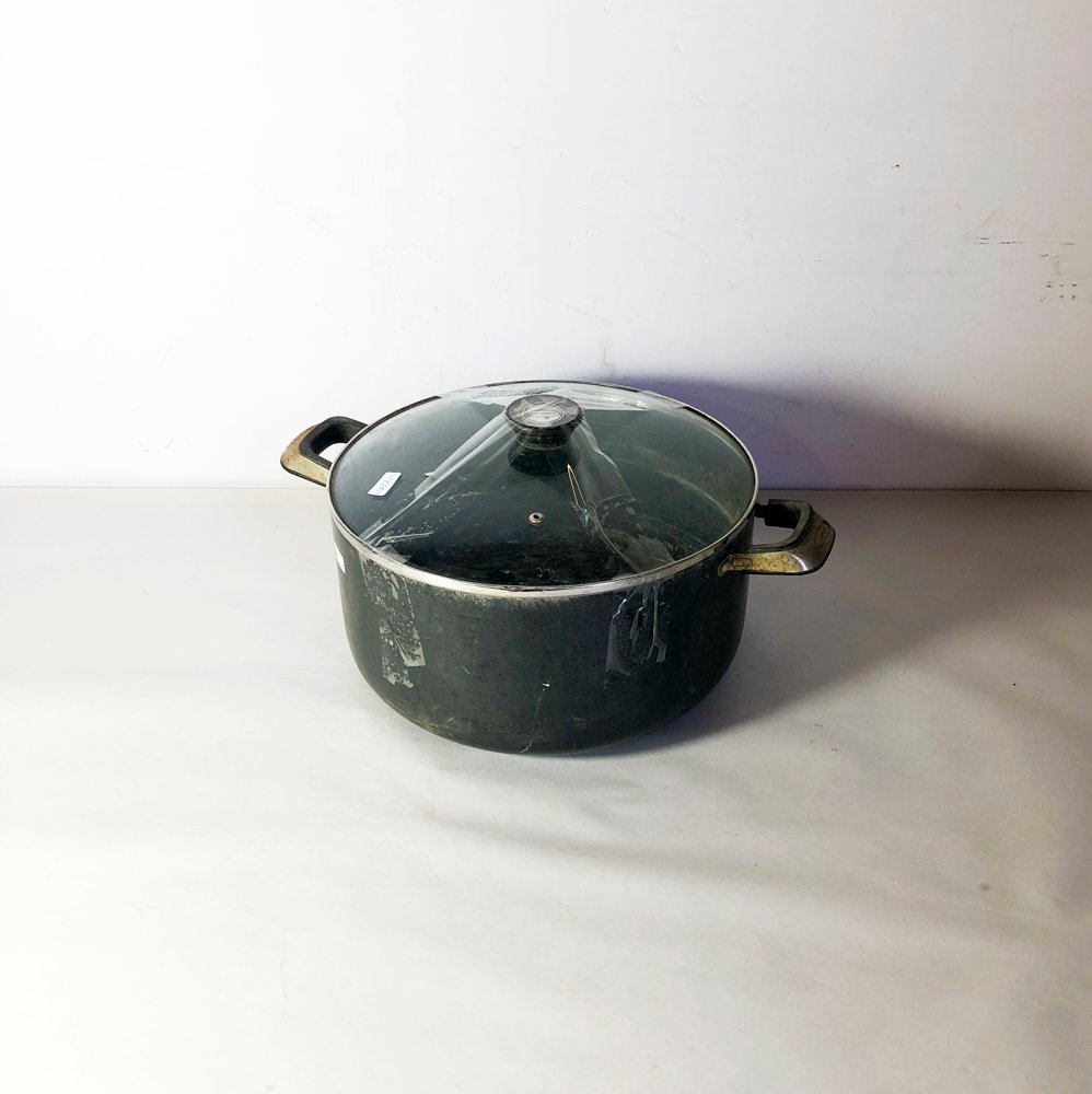 Olla Grande de 10 Litros con Tapa de Vidrio