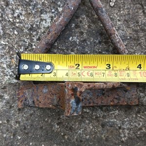 Marca de Ganado Antigua de Hierro con Mango de Madera - imagen 5