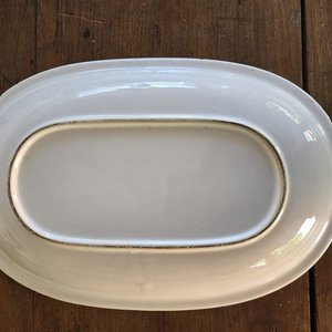 Dos Fuentes Ovaladas de Loza con Decoración - imagen 3