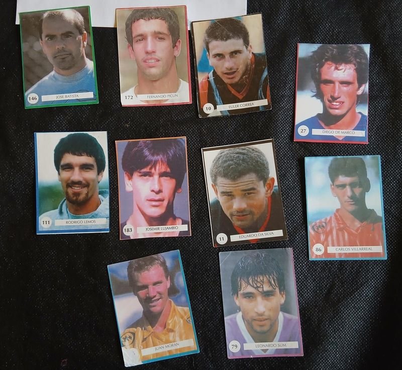 Lote de Figuritas Fútbol Uruguayo 1995: Jugadores Destacados
