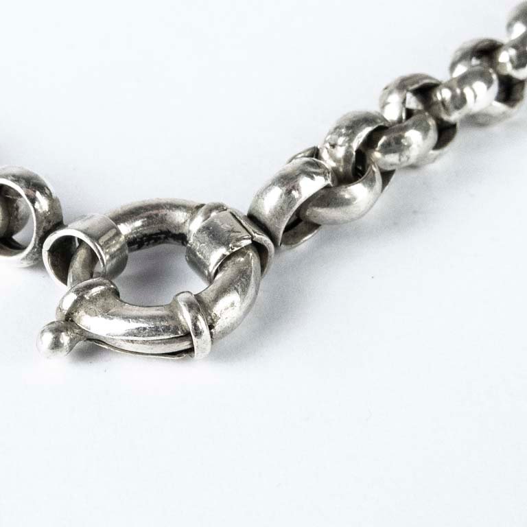 Cadena de plata en excelente estado - imagen 2