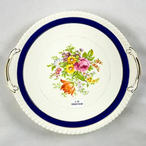 Plato de Loza Inglesa Johnson Bros "Old English" con Flores - imagen 2