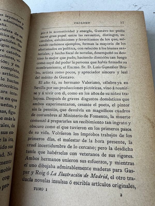 Tres Tomos de Obras de Gustavo Becquer - Librería de Fernando Fe, Madrid 1907 - imagen 4