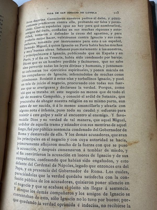 Libro raro de Vida De San Ignacio De Loyola Por P. Pedro De Rivadeneira - imagen 4