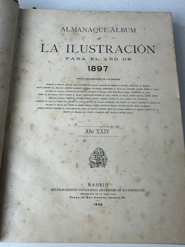 Almanaque Album de la Ilustración para el Año 1897 - Madrid 1896 - imagen 4