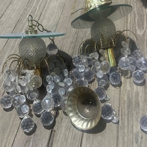 Lote siguiente: Lámparas de Techo con Cristales Decorativos