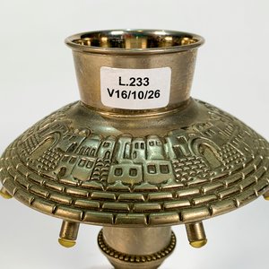 Sahumador de Metal con Decoración de Caserío Hebreo - 15 cm - imagen 3