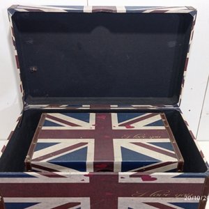 Set de 2 Baúles Organizadores Decorativos Estilo Reino Unido - imagen 6