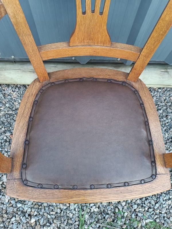 Silla de escritorio de roble en excelente estado - imagen 4