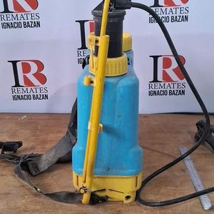 Mochila Fumigadora Manual de Plástico Azul y Amarillo - imagen 2