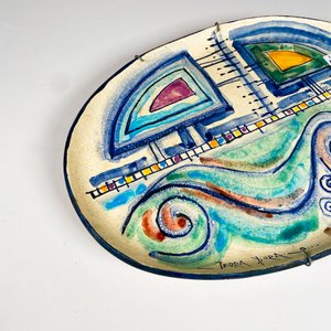 Bandeja de cerámica decorada, Terra Dura 34 x 23 cm - imagen 3
