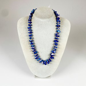 Collar de Cristal Murano Azul y Dorado, 46 cm - imagen 2