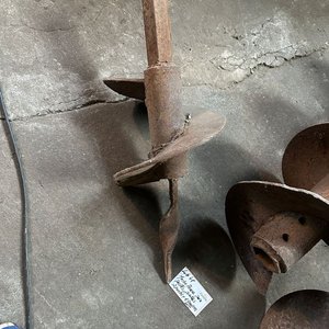 Gran mecha pocera de hierro con 2 punteros enganche para tractor - imagen 4