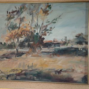 Óleo de Dante Cola: Paisaje Enmarcado - imagen 7
